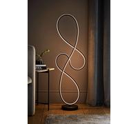 Valuelights Infinity Black Swirl Integrated Led Floor Lamp