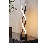 Valuelights Infinity Matte Double Twist Integrated Led Table Lamp In Black Black