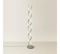 Infinity Matte Double Twist Integrated LED Floor Lamp ValueLights Grey One Size