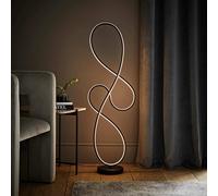 ValueLights Infinity Swirl LED Base Only Floor Lamp - Black