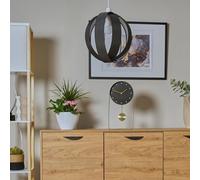 Valuelights J90 Black Modern Fabric Globe Ceiling Light Shade (D)29Cm