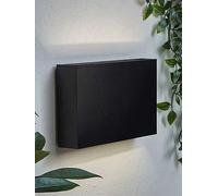 Valuelights Jake Matte Black Ip65 Integrated Led Up/Down Outdoor Wall Light Black
