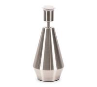 Valuelights Jax Metal Pear Shaped Dimmable Touch Table Lamp Base In Silver Silver