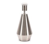 Valuelights Jax Metal Pear Shaped Dimmable Touch Table Lamp Base In Silver