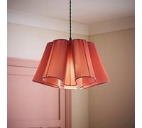 ValueLights Jemima Pleated Scalloped Easy Fit Lamp Shade in Pale Pink ValueLights Pale Pink