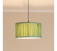 ValueLights | Large Easy Fit Green Ruched Pleated Drum Light Shade Living Room Bedroom Hallway Lampshade | Shades, Home Décor & Improvement Essential | 350mm Shade Width