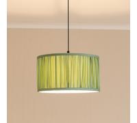 ValueLights Jess Fabric Ruched Pleated Ceiling Floor Table Large Lamp Shade with LED Bulb in Pale Green ValueLights Pale Green