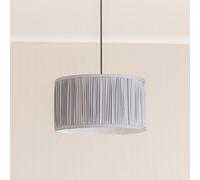 ValueLights | Large Easy Fit Powder Blue Ruched Pleated Drum Light Shade Living Room Bedroom Hallway Lampshade | Shades, Home Décor & Improvement Essential | 350mm Shade Width