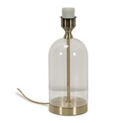 Valuelights Jessy Glass And Gold Metal Table Lamp For Living Room And Bedroom - Base Only