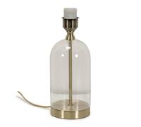 Valuelights Jessy Glass And Gold Metal Table Lamp For Living Room And Bedroom - Base Only