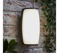 Valuelights Jonny Matte Black Ip54 Integrated Led Outdoor Wall Light