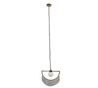 Jupiter Art Deco Polished Brass Ceiling Light Pendant ValueLights Metallics One Size