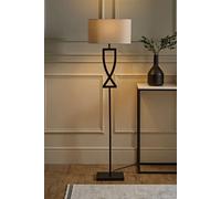 ValueLights | Large Black Metal Standing Floor Lamp with an Oatmeal Oval Lampshade | Floor Lamps & Torchieres, Home Décor, Improvement & Lifestyle Essential