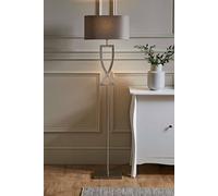 Valuelights Katniss Brushed Chrome Industrial Tall Floor Lamp In Silver Silver