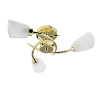 Valuelights Kavio 3 Way Gold Ceiling Bar Light Gold One Size