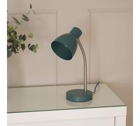 Keela Adjustable Flexi Neck Desk Table Lamp ValueLights Blue One Size