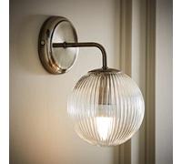 ValueLights Kempton Metal Wall Light - Silver