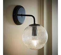 ValueLights Kempton Metal Wall Light - Black
