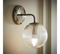 ValueLights Kempton Metal Wall Light - Silver