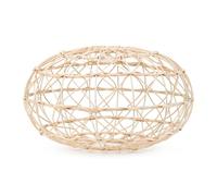 ValueLights | Large Easy Fit Rattan Ceiling Pendant Light Shade | Home Décor, Bedside & Desk Lamp | 400mm Shade Width