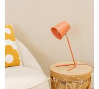 ValueLights | Coral Metal Table Lamp with Tapered Dome Shade Task Desk Light | Table Lamps & Home Improvements Essential
