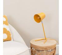 ValueLights | Mustard Metal Table Lamp with Tapered Dome Shade Task Desk Light | Table Lamps & Home Improvements Essential
