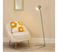 Valuelights Lark Metal Task Slimline Floor Lamp And Led Bulb In Green Green