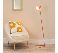Lark Metal Task Slimline Floor Lamp and LED Bulb ValueLights Pink One Size