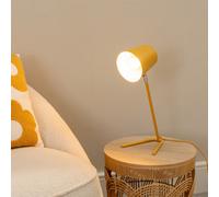 Valuelights Lark Mustard Yellow Metal Task Reading Compact Desk Table Lamp
