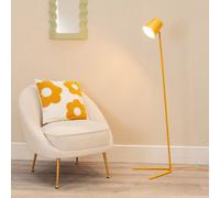 ValueLights | Mustard Metal Floor Lamp with Tapered Dome Shade Living Room Office Task Light | Floor Lamps & Home Improvements Essential