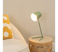 Valuelights Lark Sage Green Metal Task Reading Compact Desk Table Lamp With Led Bulb