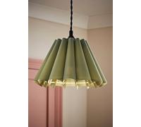 ValueLights | Easy Fit Sage Green Petal Pleated Fabric Scallop Tapered Light Shade Bedroom Hallway Lampshade | Shades, Home Décor & Improvement Essential