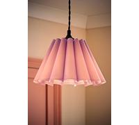 Valuelights Lauren Lilac Fabric Pleated Scallop Edge Tapered Ceiling Floor Table Lamp Shade And Bulb (D)25Cm