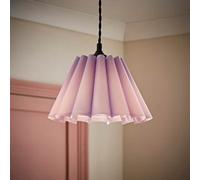 Valuelights Lauren Lilac Fabric Pleated Scallop Edge Tapered Ceiling Floor Table Lamp Shade (D)25Cm