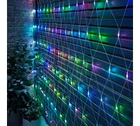 ValueLights Led Christmas Net String Plug In Fairy Lights Multi-Coloured