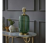 ValueLights | Forest Green Glass and Gold Detail Table Lamp Base | Table Lamps, Home Décor & Improvement Essential
