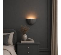 Valuelights Leonardo Navy Blue Ceramic Scallop Flush Wall Sconce Light With Bulb