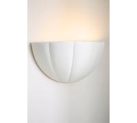 Valuelights Leonardo Scallop Curve Ceramic Flush Wall Sconce Light In Nude Nude