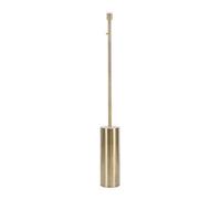 ValueLights Lexy Antique Brass Dimmable Floor Lamp Base - Size: 132 x 15 x 15cm - Gold - Wilko