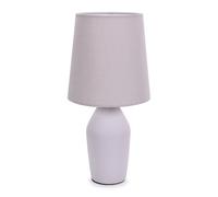 ValueLights | Lilac Ceramic Base Table Lamp with Tapered Fabric Lampshade Bedroom Bedside Light - LED Bulb Included | Table Lamps & Home Improvements Essential