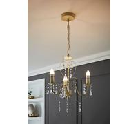 Lille 3 Way White Ceiling Light Chandelier ValueLights White One Size