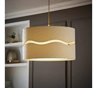 Livie Boucle XL Easy Fit Ceiling Floor Lamp Shade - Cream / Yes - Cream