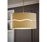 Valuelights Livie Boucle Xl Easy Fit Ceiling Floor Lamp Shade 50Cm In Cream Cream