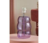 ValueLights Lolly Lilac Glass Bubble Table Lamp Base ValueLights Lilac