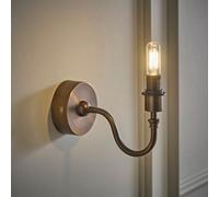Valuelights Lowe Brushed Brass Metal Portable Rechargeable Wall Light Base Only