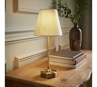 ValueLights Lowe Metal LED Traditional Antique Rechargeable Table Lamp - Gold