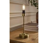 Valuelights Lowe Metal Portable Rechargeable Table Lamp Base Only In Gold Gold