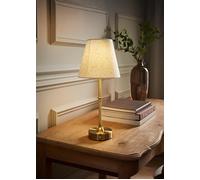 Lillian Rechargeable LED Portable Table Lamp in Antique Brass Gold-Coloured