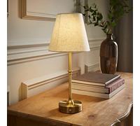 Valuelights Lowe Traditional Antique Brass Rechargeable Table Lamp