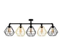 Luiggi Black Ceiling Bar Light ValueLights Black One Size